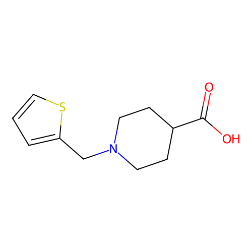1-(Thien-2-ylmethyl)piperidine-4-carboxylic acid structure