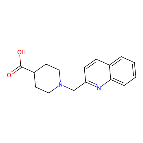 1-(quinolin-2-ylmethyl)piperidine-4-carboxylic Acid structure