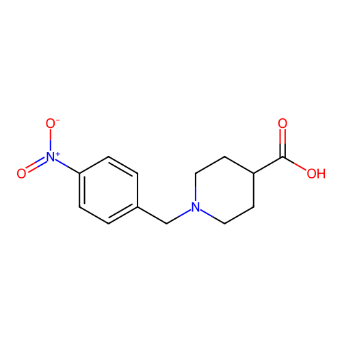 1-(4-Nitrobenzyl)piperidine-4-carboxylic acid structure