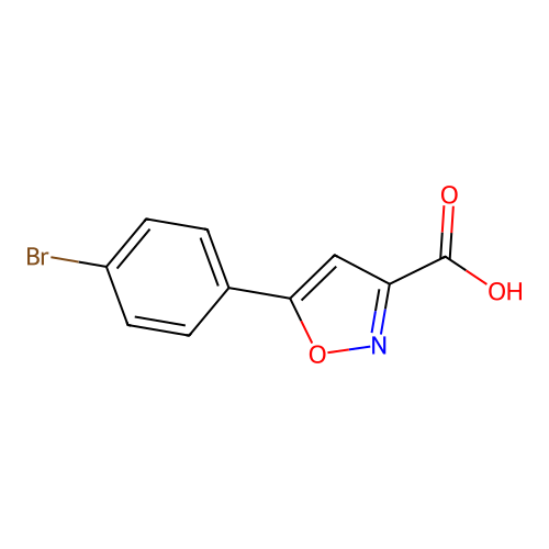 5-(4-Bromophenyl)isoxazole-3-carboxylic acid structure