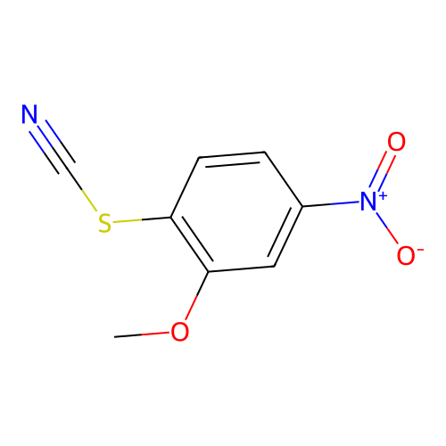 2-Methoxy-4-nitrophenyl thiocyanate structure