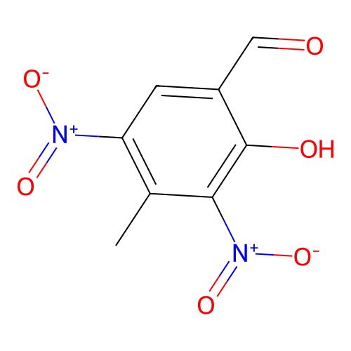 2-Hydroxy-4-methyl-3,5-dinitro-benzaldehyde structure