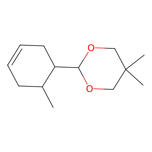 5,5-Dimethyl-2-(6-methylcyclohex-3-en-1-yl)-1,3-dioxane structure