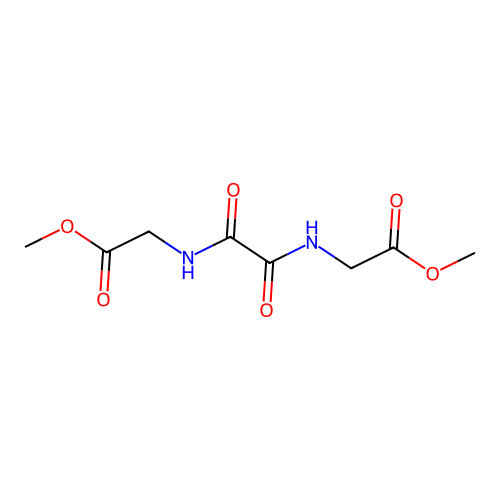 oxalic acid N,N'-bis(methoxycarbonylmethyl)diamide structure