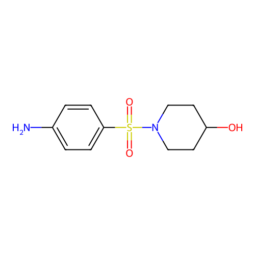 1-[(4-Aminophenyl)sulfonyl]piperidin-4-OL structure