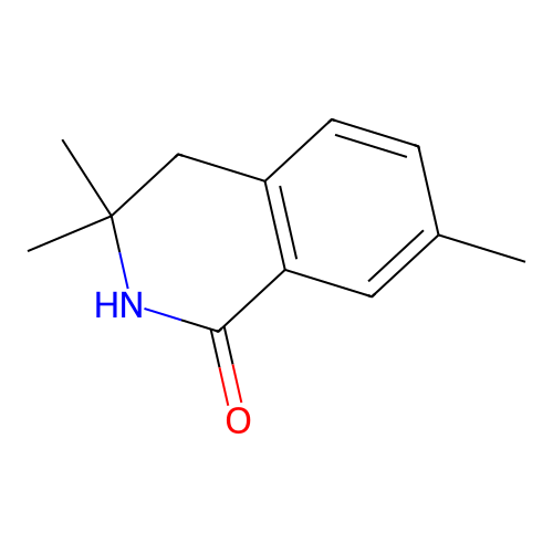 3,3,7-Trimethyl-2,4-dihydroisoquinolin-1-one structure