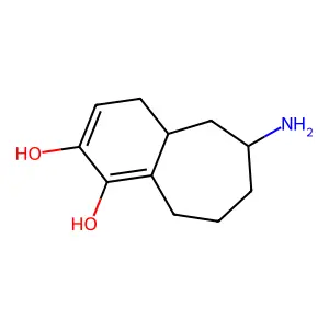 1,2-Dihydroxy-6,7,8,9-tetrahydro-6-aminobenzocycloheptene structure