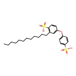 2-十二烷基-4-(4-磺基苯氧基)苯磺酸 structure