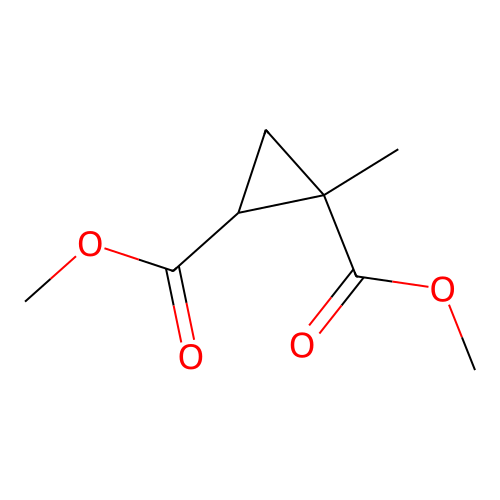 Dimethyl 1-methylcyclopropane-1,2-dicarboxylate structure