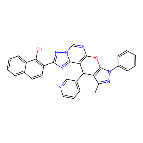 C31H21N7O2 structure