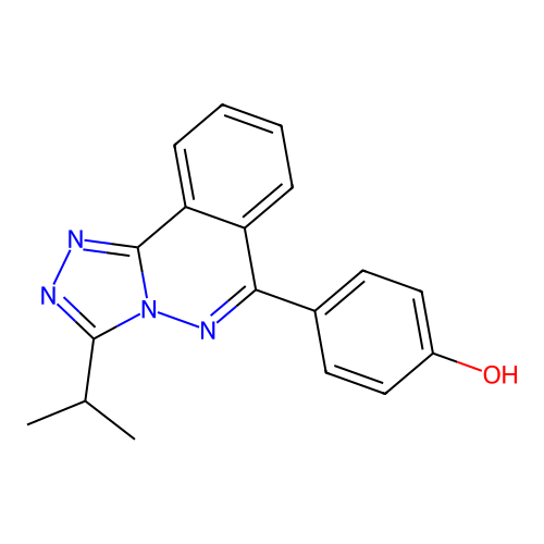 4-[3-(Propan-2-yl)[1,2,4]triazolo[3,4-a]phthalazin-6-yl]phenol structure