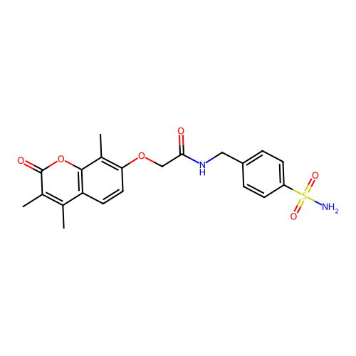 N-(4-sulfamoylbenzyl)-2-((3,4,8-trimethyl-2-oxo-2H-chromen-7-yl)oxy)acetamide structure
