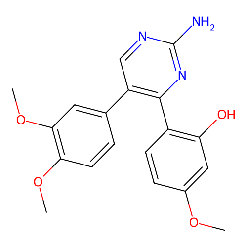 2-[2-Amino-5-(3,4-dimethoxyphenyl)pyrimidin-4-yl]-5-methoxyphenol structure