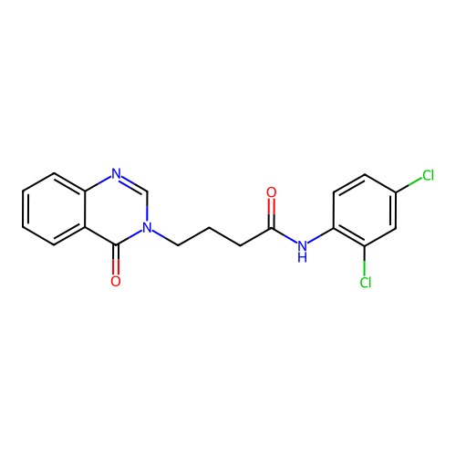 N-(2,4-dichlorophenyl)-4-(4-oxoquinazolin-3(4H)-yl)butanamide structure