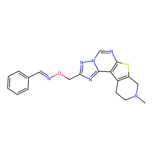 C19H18N6OS structure