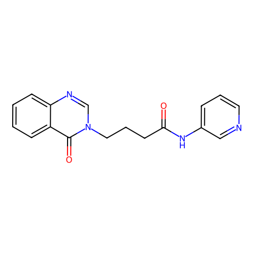 4-(4-oxoquinazolin-3(4H)-yl)-N-(pyridin-3-yl)butanamide structure
