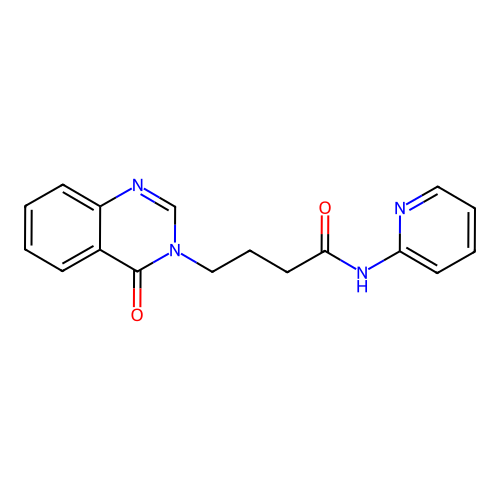 4-(4-oxoquinazolin-3(4H)-yl)-N-(pyridin-2-yl)butanamide structure