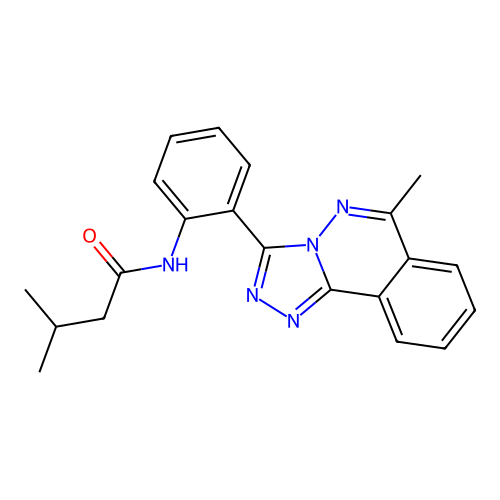 3-methyl-N-[2-(6-methyl[1,2,4]triazolo[3,4-a]phthalazin-3-yl)phenyl]butanamide structure