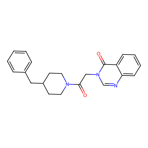 3-(2-(4-benzylpiperidin-1-yl)-2-oxoethyl)quinazolin-4(3H)-one structure