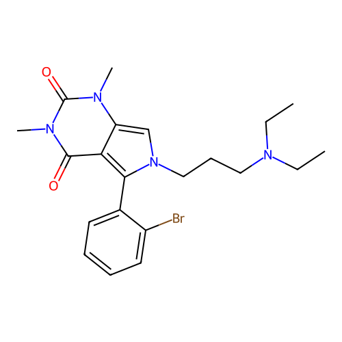 5-(2-bromophenyl)-6-(3-(diethylamino)propyl)-1,3-dimethyl-1H-pyrrolo[3,4-d]pyrimidine-2,4(3H,6H)-dione structure