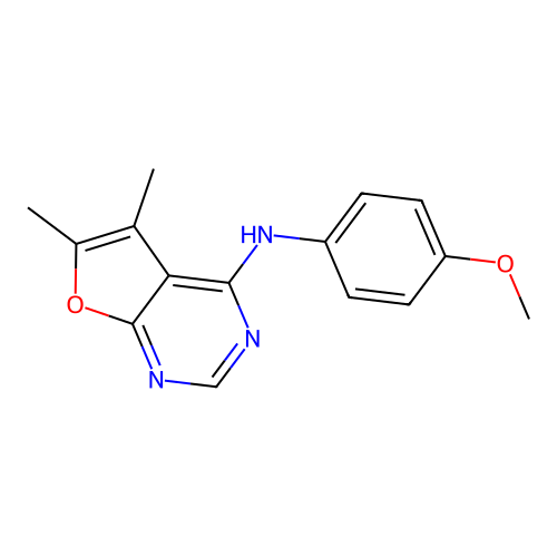 N-(4-methoxyphenyl)-5,6-dimethylfuro[2,3-d]pyrimidin-4-amine structure