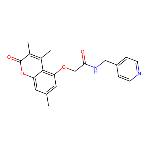 N-(pyridin-4-ylmethyl)-2-((3,4,7-trimethyl-2-oxo-2H-chromen-5-yl)oxy)acetamide structure
