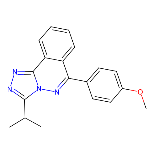 6-(4-Methoxyphenyl)-3-(propan-2-yl)[1,2,4]triazolo[3,4-a]phthalazine structure