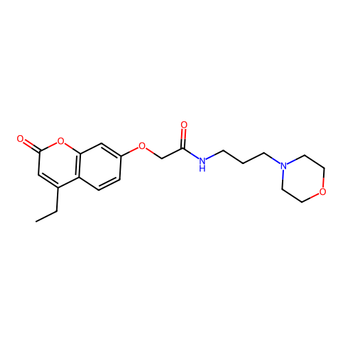2-[(4-ethyl-2-oxo-2H-chromen-7-yl)oxy]-N-[3-(morpholin-4-yl)propyl]acetamide structure