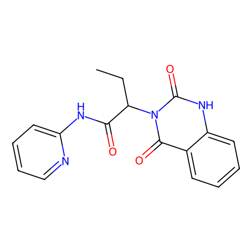 2-(2-hydroxy-4-oxoquinazolin-3(4H)-yl)-N-(pyridin-2-yl)butanamide structure
