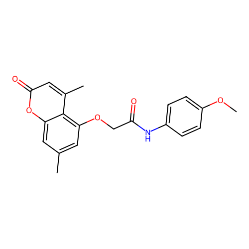 2-((4,7-dimethyl-2-oxo-2H-chromen-5-yl)oxy)-N-(4-methoxyphenyl)acetamide structure