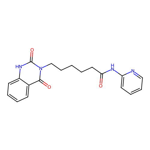 6-(2-hydroxy-4-oxoquinazolin-3(4H)-yl)-N-(pyridin-2-yl)hexanamide structure