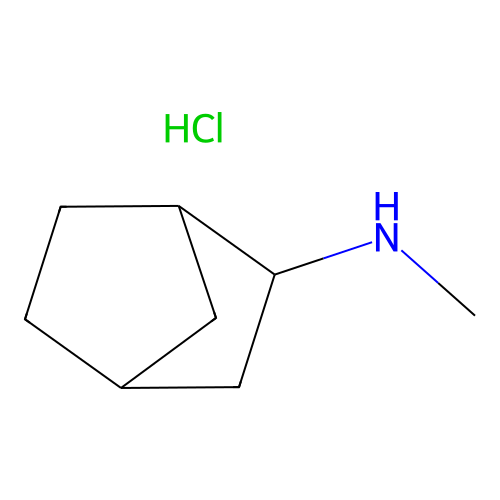 Bicyclo(2.2.1)heptan-2-amine, N-methyl-, hydrochloride (1:1) structure