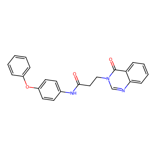 3-(4-oxoquinazolin-3(4H)-yl)-N-(4-phenoxyphenyl)propanamide structure