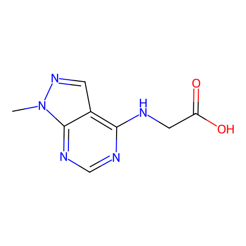 (1-Methyl-1H-pyrazolo[3,4-d]pyrimidin-4-ylamino)-acetic acid structure
