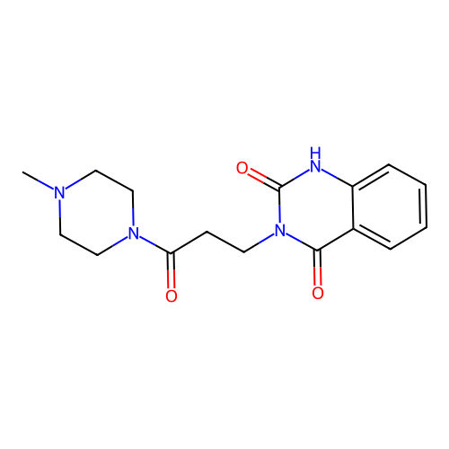 2-hydroxy-3-[3-(4-methylpiperazin-1-yl)-3-oxopropyl]quinazolin-4(3H)-one structure