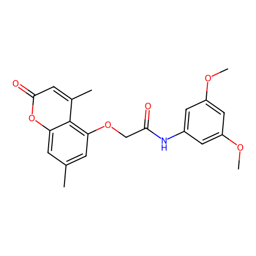 N-(3,5-dimethoxyphenyl)-2-((4,7-dimethyl-2-oxo-2H-chromen-5-yl)oxy)acetamide structure
