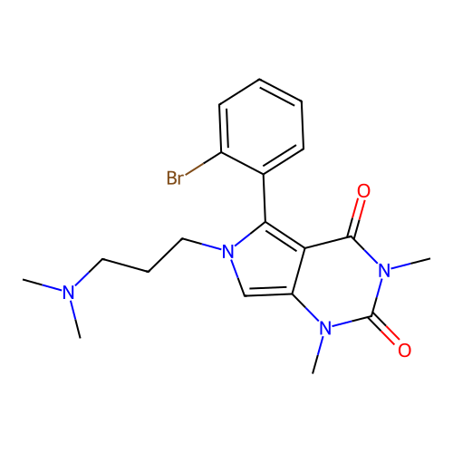 5-(2-bromophenyl)-6-(3-(dimethylamino)propyl)-1,3-dimethyl-1H-pyrrolo[3,4-d]pyrimidine-2,4(3H,6H)-dione structure