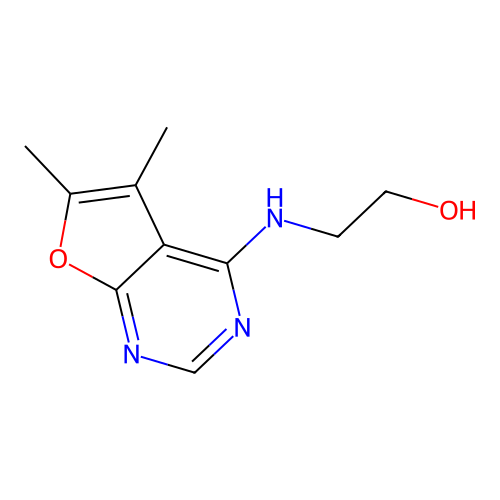 2-[(5,6-Dimethylfuro[2,3-d]pyrimidin-4-yl)amino]ethanol structure