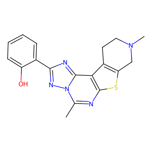 C18H17N5OS structure