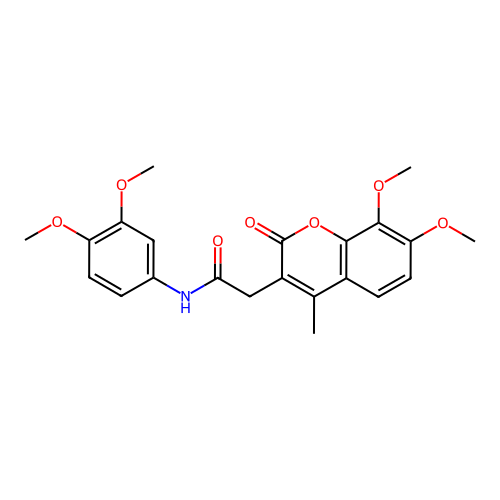 2-(7,8-dimethoxy-4-methyl-2-oxo-2H-chromen-3-yl)-N-(3,4-dimethoxyphenyl)acetamide structure