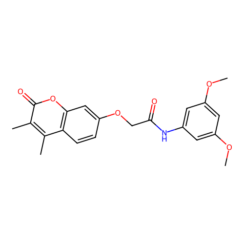 N-(3,5-dimethoxyphenyl)-2-((3,4-dimethyl-2-oxo-2H-chromen-7-yl)oxy)acetamide structure