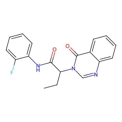 N-(2-fluorophenyl)-2-(4-oxoquinazolin-3(4H)-yl)butanamide structure