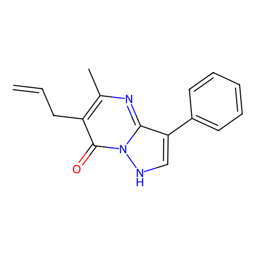 6-Allyl-5-methyl-3-phenylpyrazolo[1,5-a]pyrimidin-7-ol structure