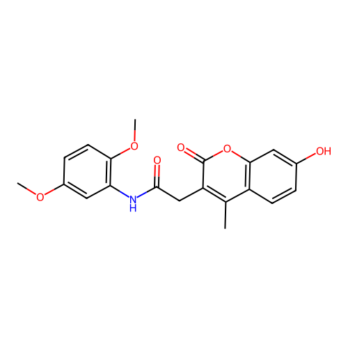 N-(2,5-dimethoxyphenyl)-2-(7-hydroxy-4-methyl-2-oxo-2H-chromen-3-yl)acetamide structure