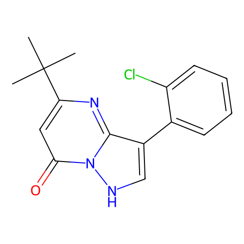 5-Tert-butyl-3-(2-chlorophenyl)pyrazolo[1,5-a]pyrimidin-7-ol structure