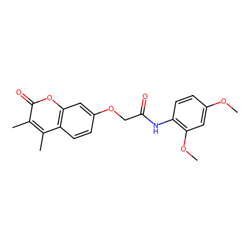 N-(2,4-dimethoxyphenyl)-2-((3,4-dimethyl-2-oxo-2H-chromen-7-yl)oxy)acetamide structure