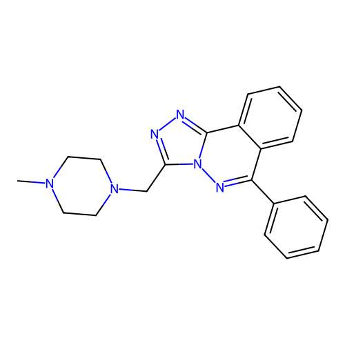 3-[(4-Methylpiperazin-1-yl)methyl]-6-phenyl[1,2,4]triazolo[3,4-a]phthalazine structure