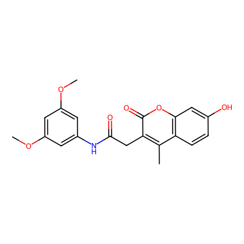 N-(3,5-dimethoxyphenyl)-2-(7-hydroxy-4-methyl-2-oxo-2H-chromen-3-yl)acetamide structure