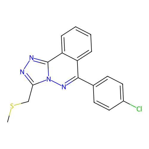 6-(4-Chlorophenyl)-3-[(methylsulfanyl)methyl][1,2,4]triazolo[3,4-a]phthalazine structure