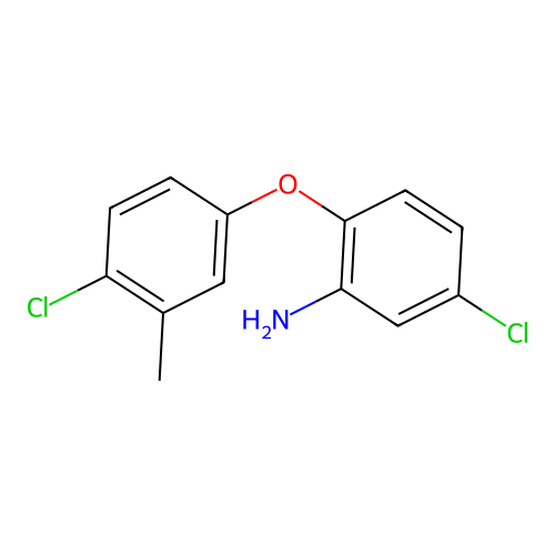 5-Chloro-2-(4-chloro-3-methylphenoxy)benzenamine structure